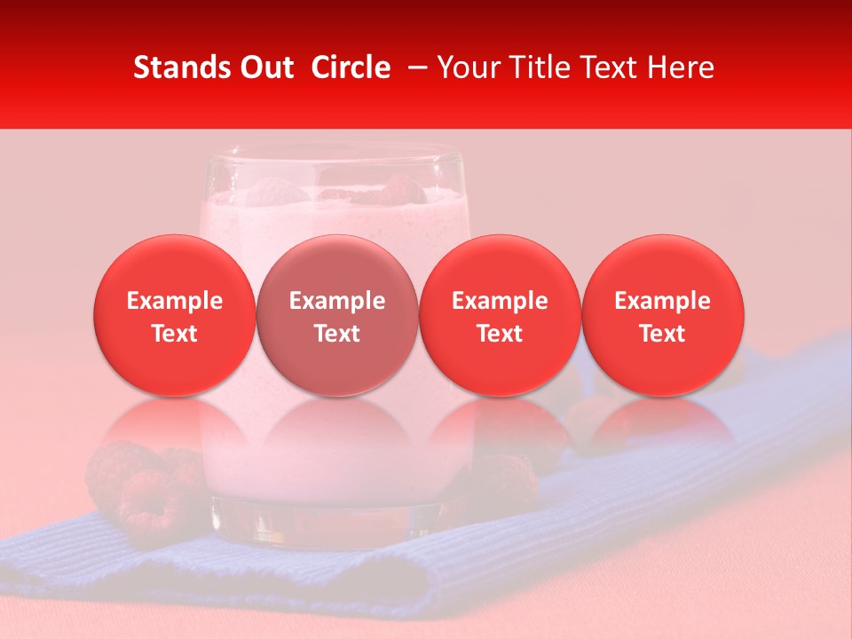 Red Summer Healthy PowerPoint Template