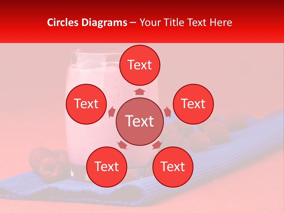 Red Summer Healthy PowerPoint Template