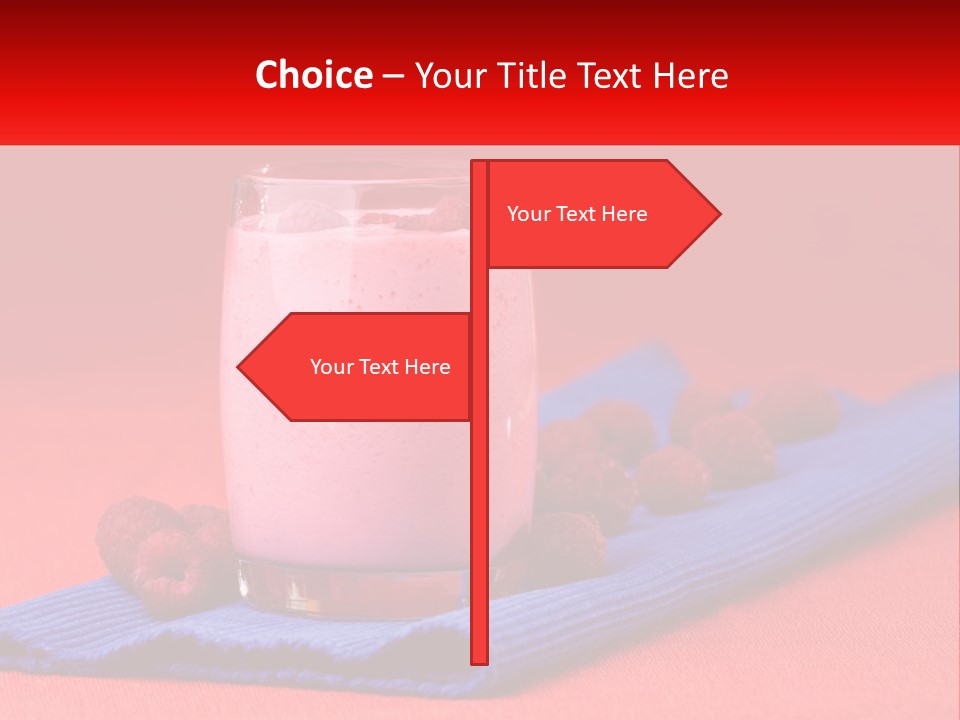 Red Summer Healthy PowerPoint Template