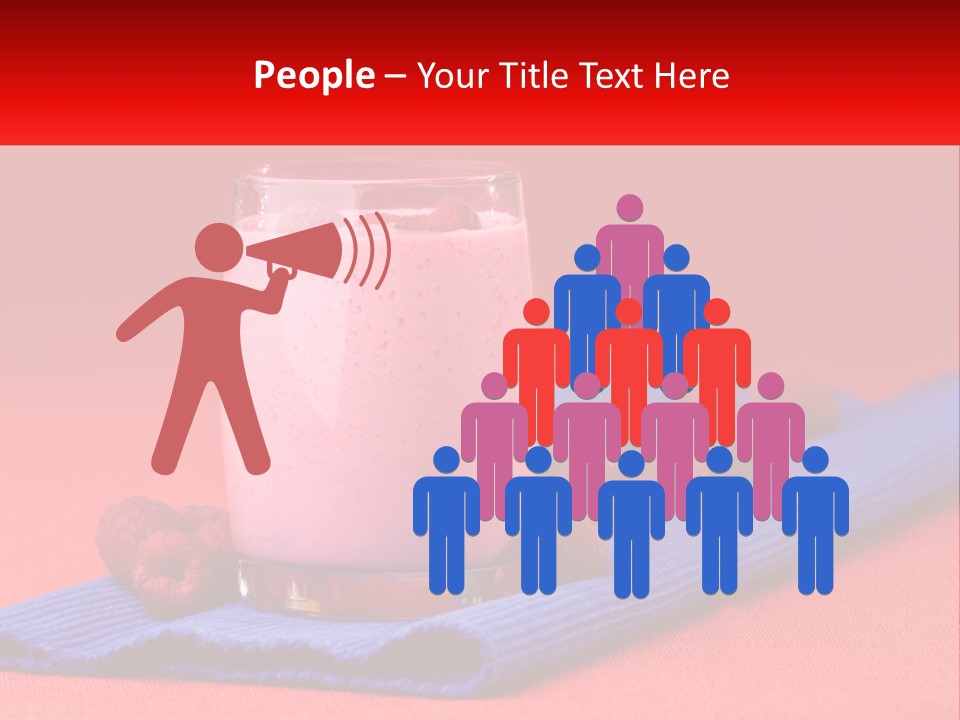 Red Summer Healthy PowerPoint Template