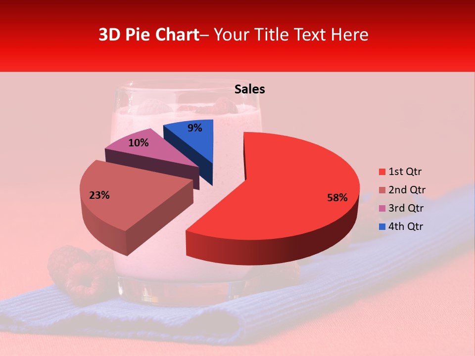 Red Summer Healthy PowerPoint Template