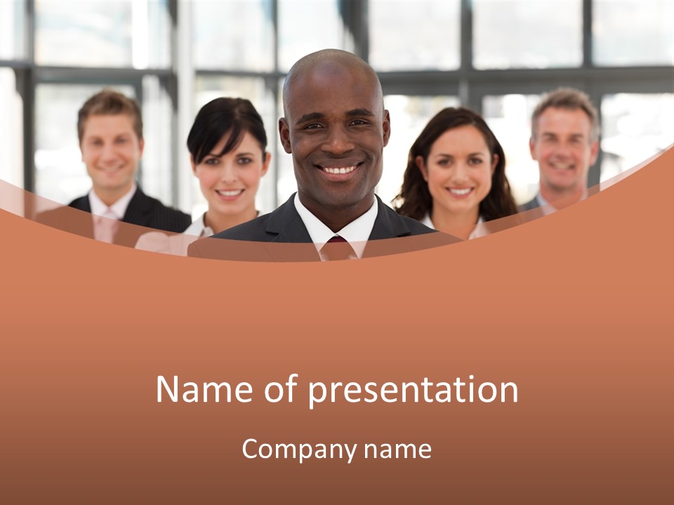 Male Leader Office PowerPoint Template