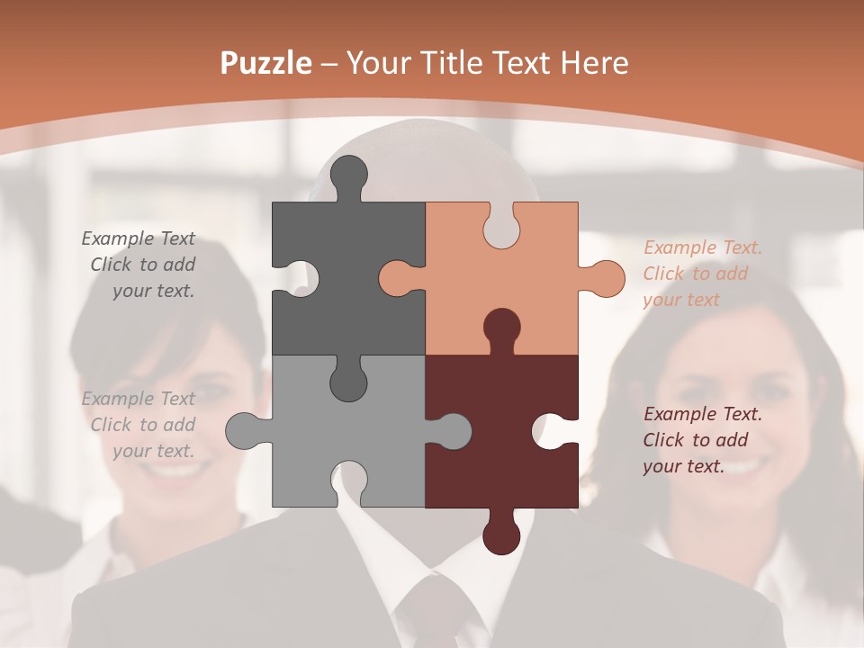 Male Leader Office PowerPoint Template