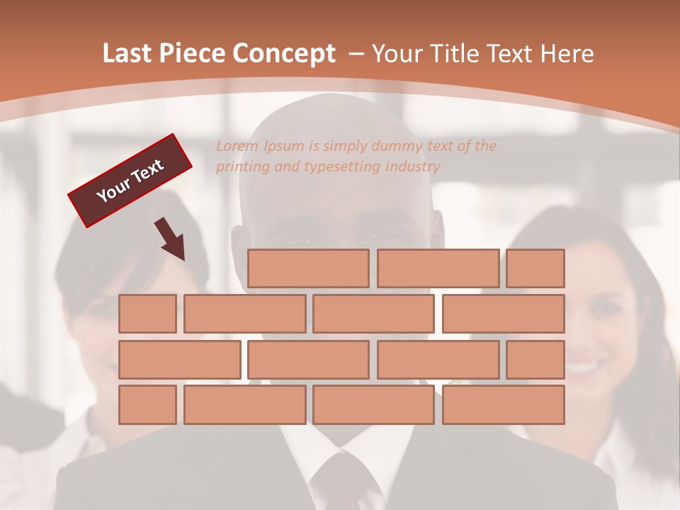 Male Leader Office PowerPoint Template
