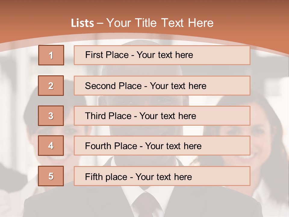 Male Leader Office PowerPoint Template