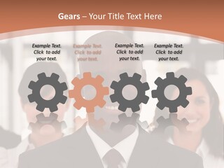 Male Leader Office PowerPoint Template