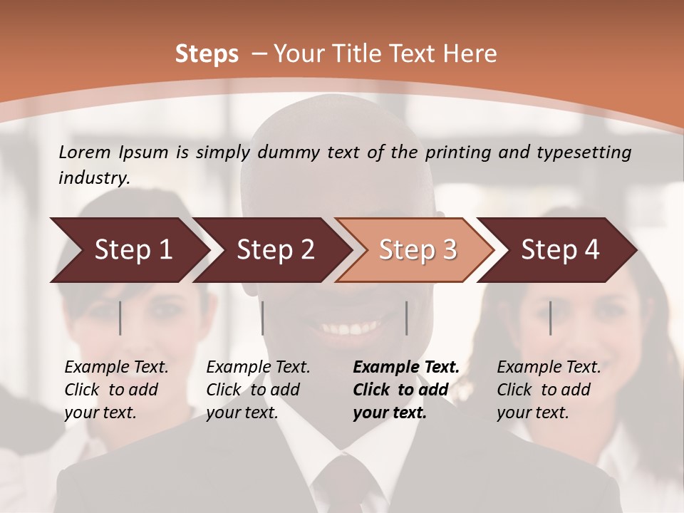 Male Leader Office PowerPoint Template