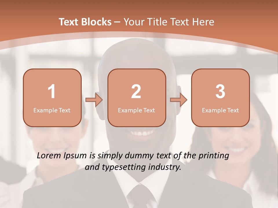 Male Leader Office PowerPoint Template