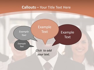 Male Leader Office PowerPoint Template