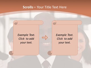 Male Leader Office PowerPoint Template