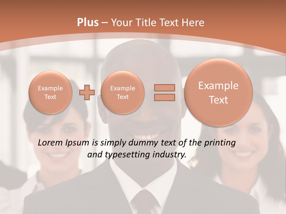 Male Leader Office PowerPoint Template