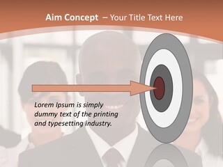 Male Leader Office PowerPoint Template