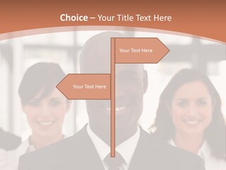 Male Leader Office PowerPoint Template