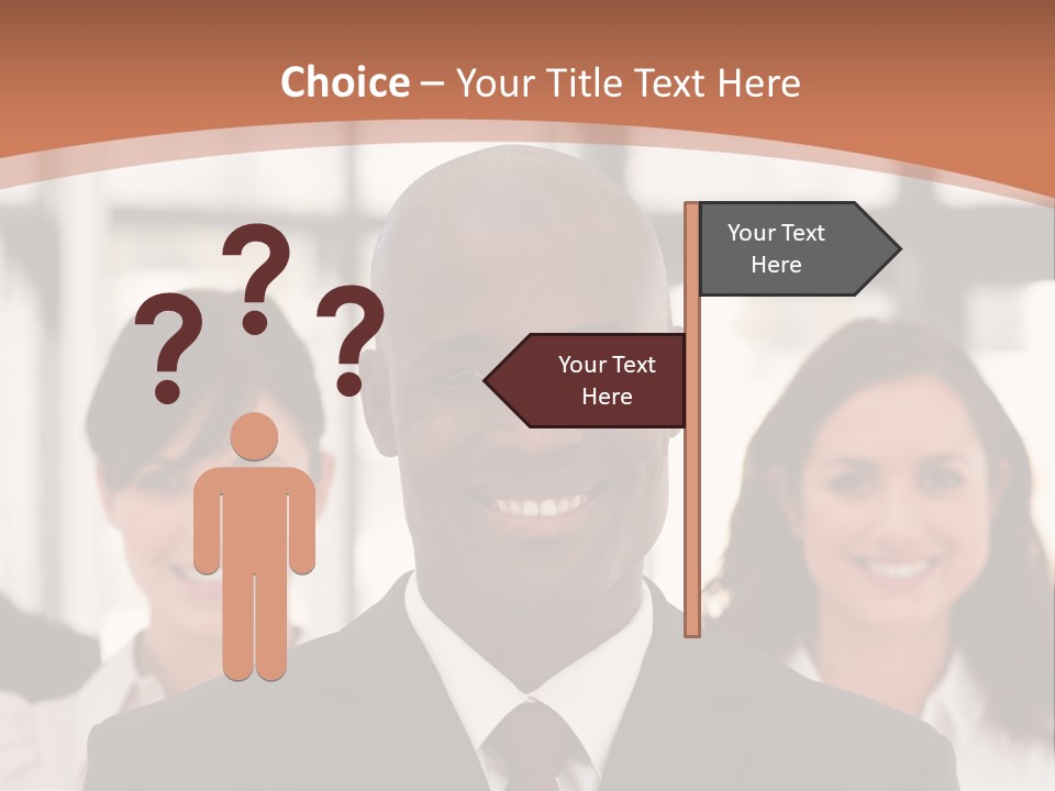 Male Leader Office PowerPoint Template