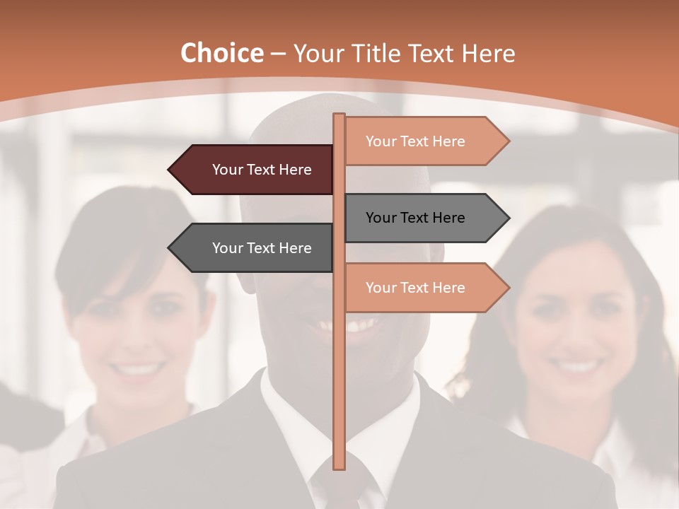 Male Leader Office PowerPoint Template