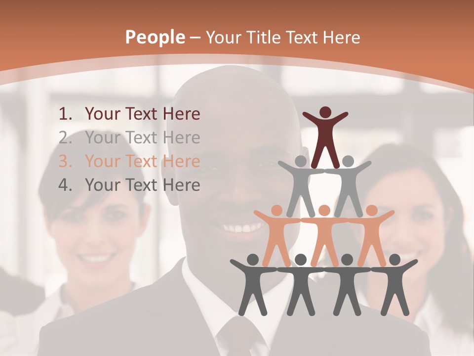 Male Leader Office PowerPoint Template