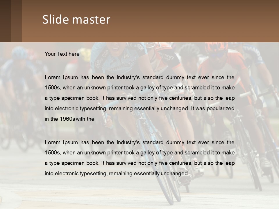 Trail Race Fun PowerPoint Template