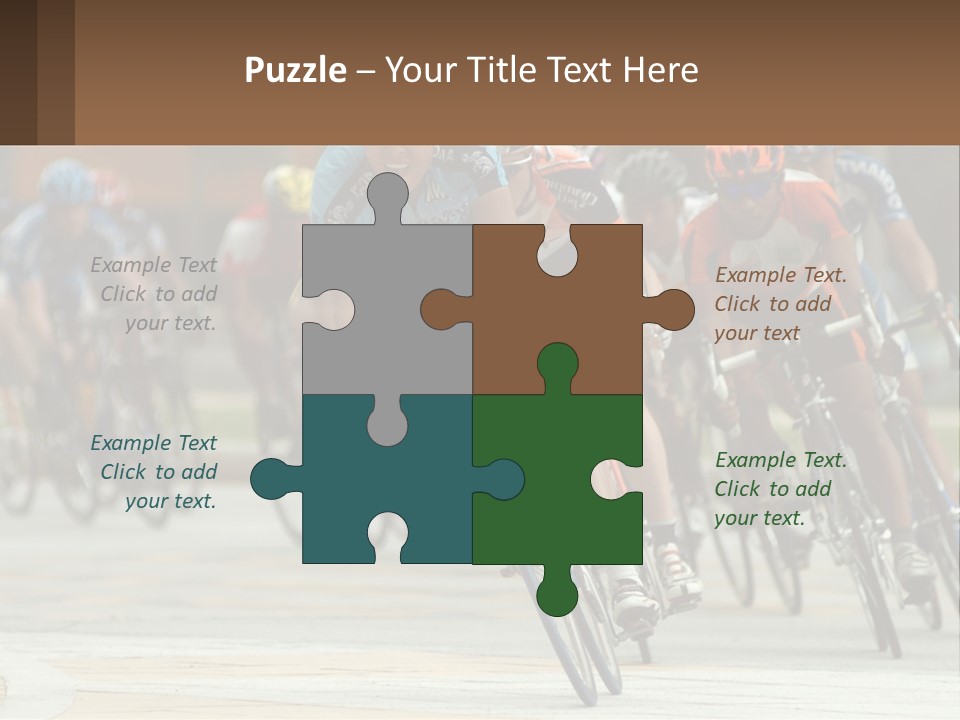 Trail Race Fun PowerPoint Template
