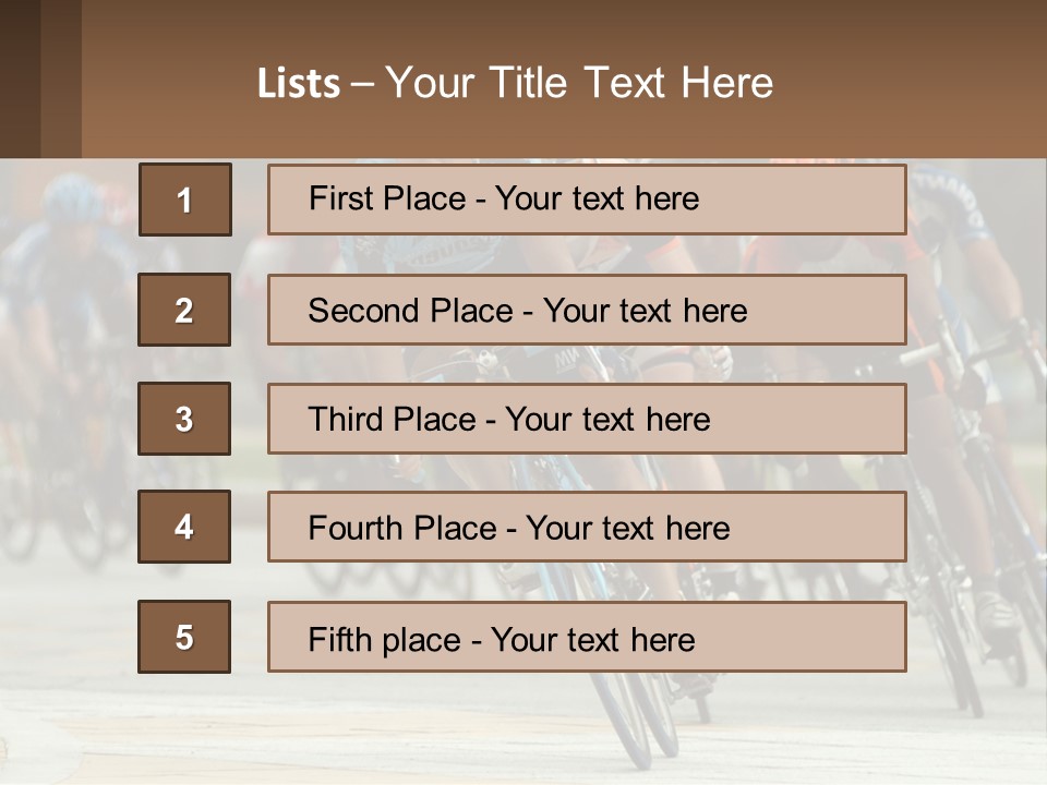 Trail Race Fun PowerPoint Template