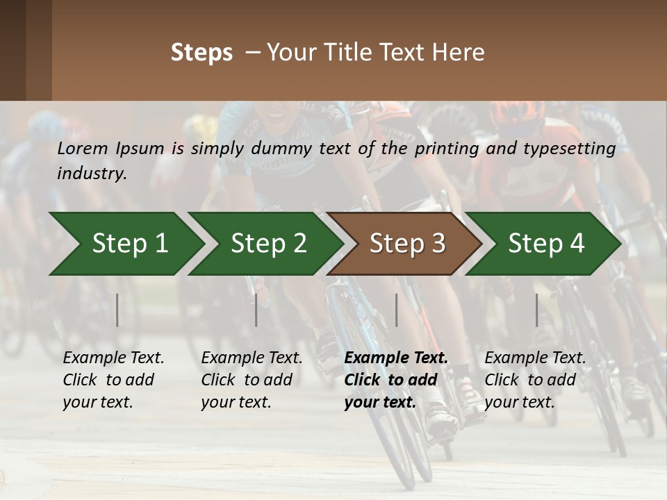 Trail Race Fun PowerPoint Template