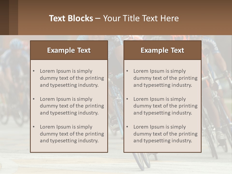 Trail Race Fun PowerPoint Template