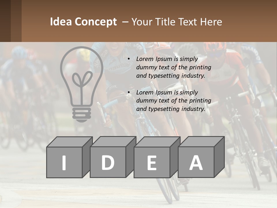 Trail Race Fun PowerPoint Template