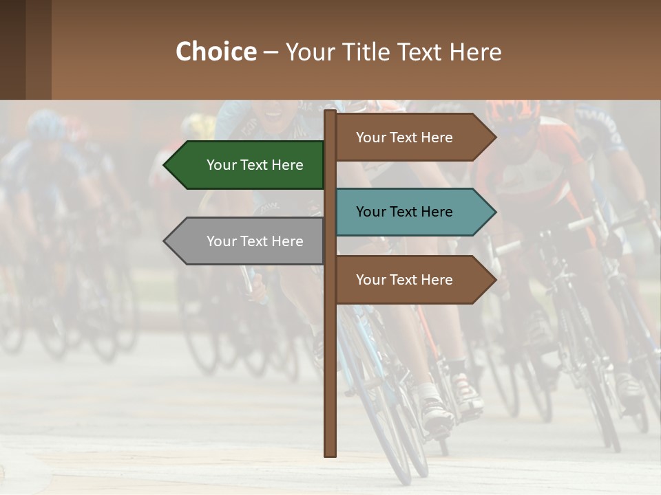 Trail Race Fun PowerPoint Template