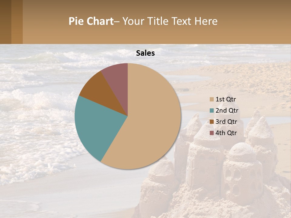 Tourist Coastline Wave PowerPoint Template