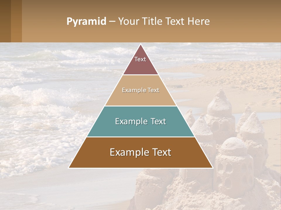 Tourist Coastline Wave PowerPoint Template
