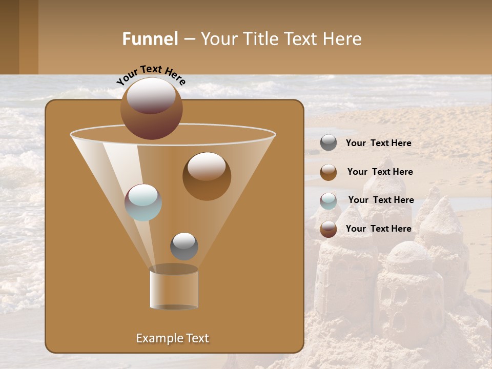 Tourist Coastline Wave PowerPoint Template