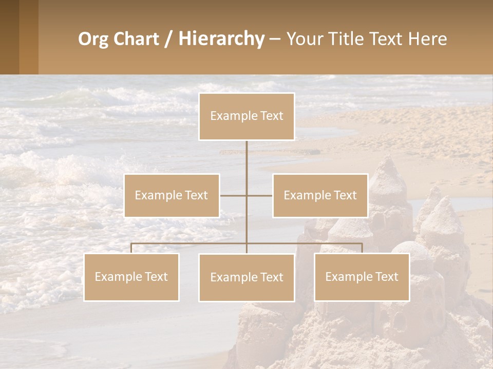 Tourist Coastline Wave PowerPoint Template