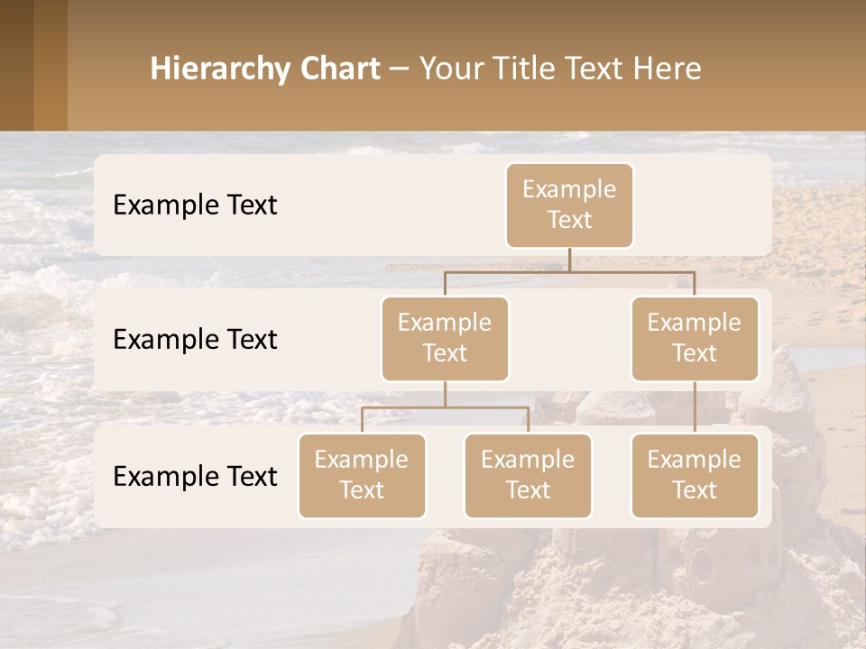 Tourist Coastline Wave PowerPoint Template