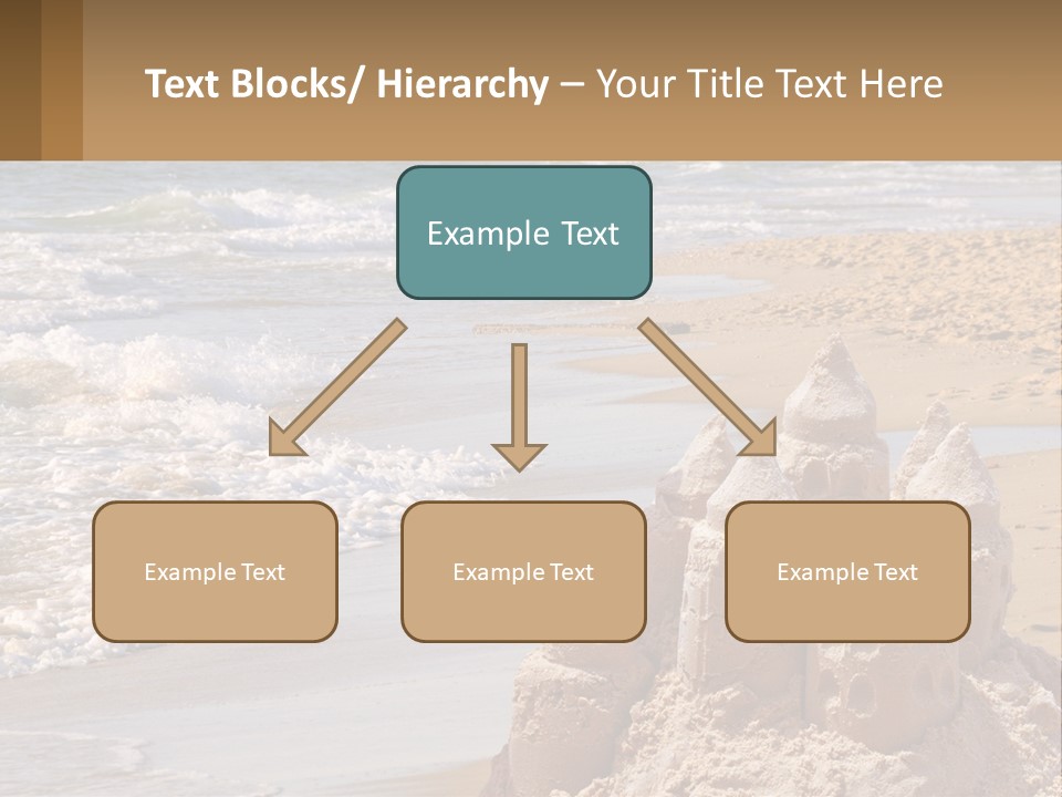 Tourist Coastline Wave PowerPoint Template