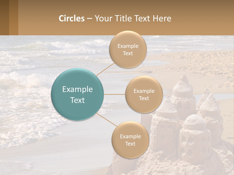 Tourist Coastline Wave PowerPoint Template