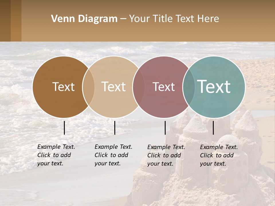 Tourist Coastline Wave PowerPoint Template
