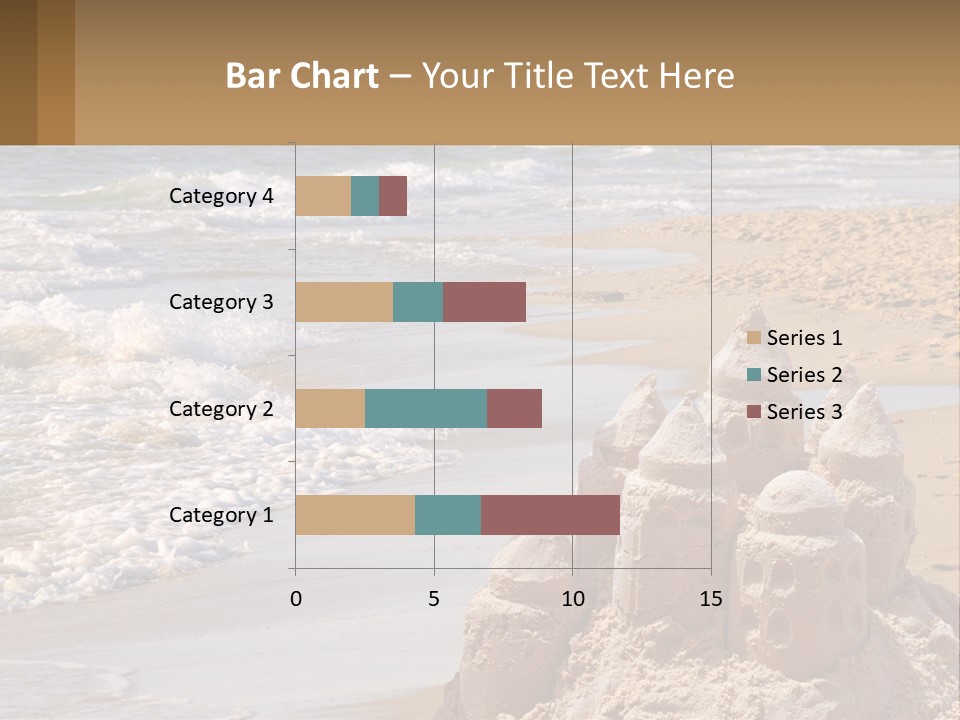 Tourist Coastline Wave PowerPoint Template