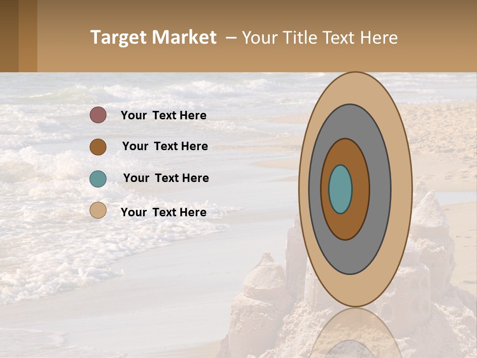 Tourist Coastline Wave PowerPoint Template