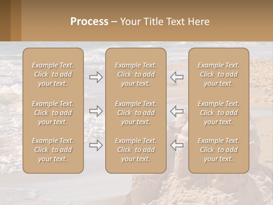 Tourist Coastline Wave PowerPoint Template