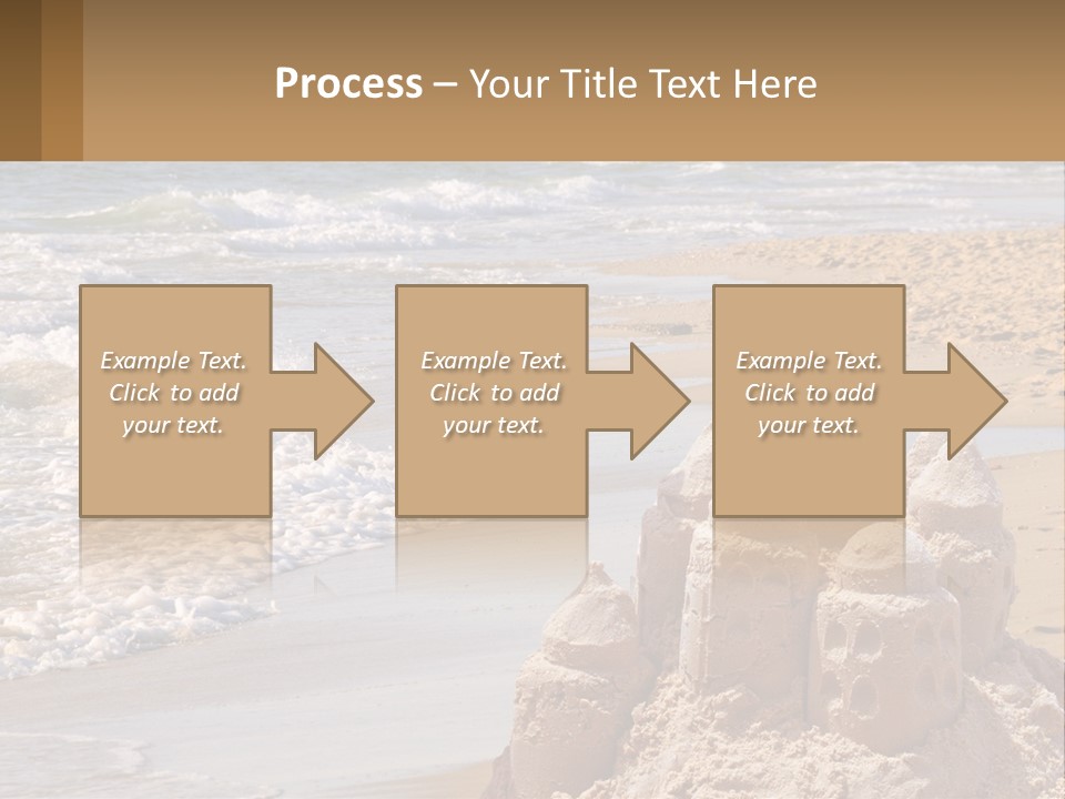 Tourist Coastline Wave PowerPoint Template
