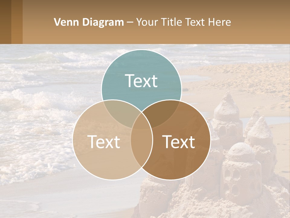 Tourist Coastline Wave PowerPoint Template