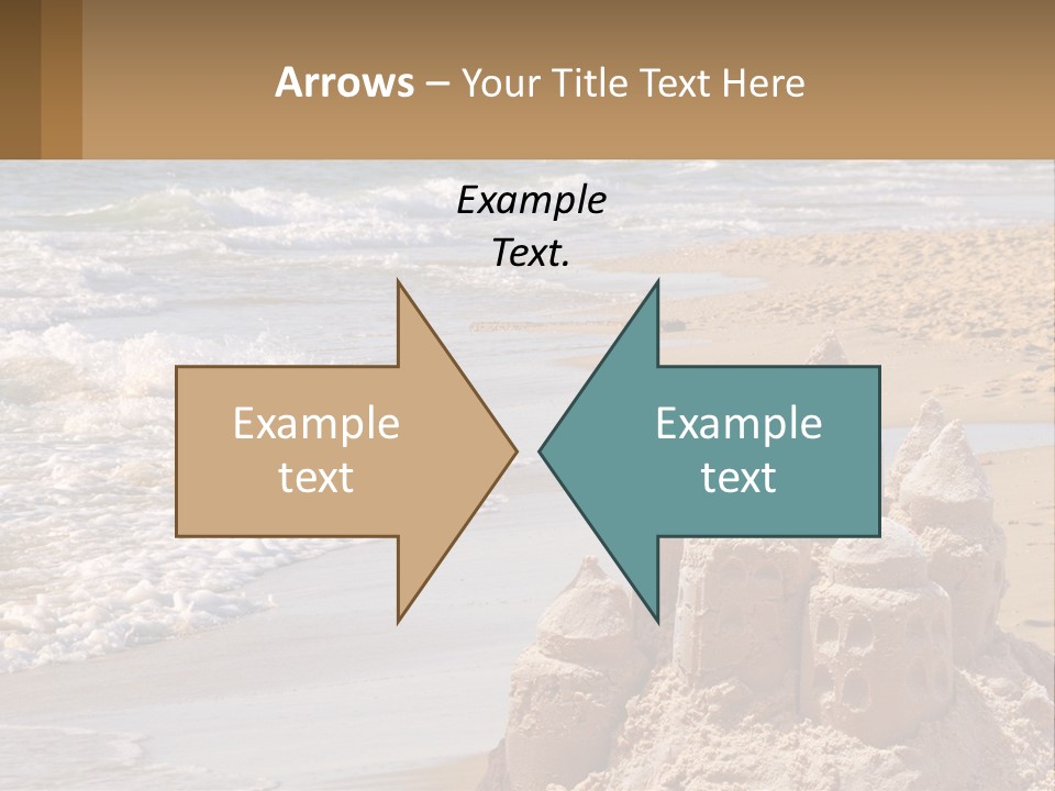 Tourist Coastline Wave PowerPoint Template