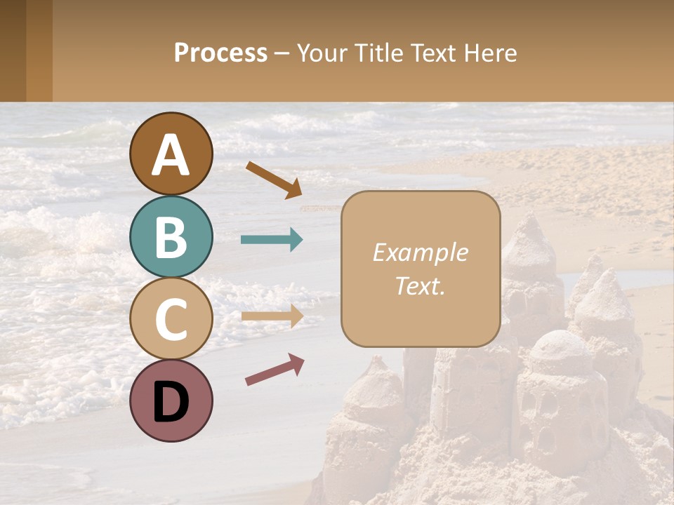 Tourist Coastline Wave PowerPoint Template