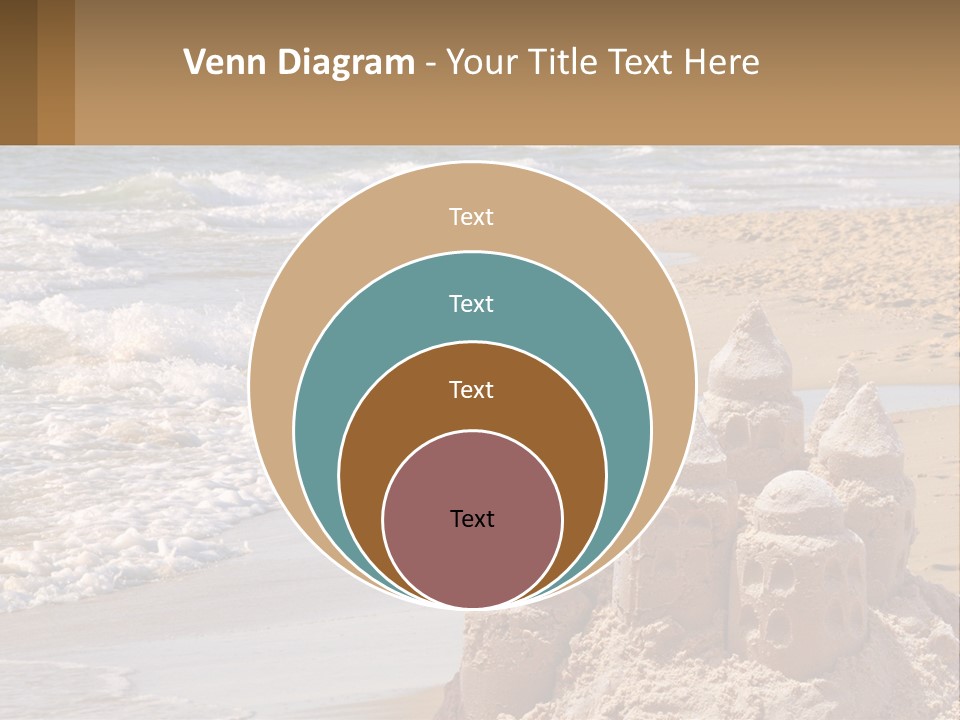 Tourist Coastline Wave PowerPoint Template