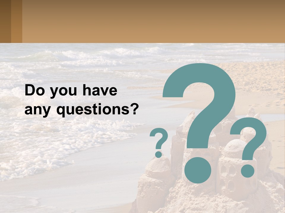 Tourist Coastline Wave PowerPoint Template