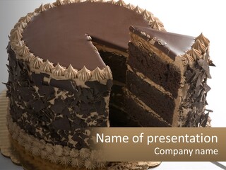Frosted Cake Decorative PowerPoint Template