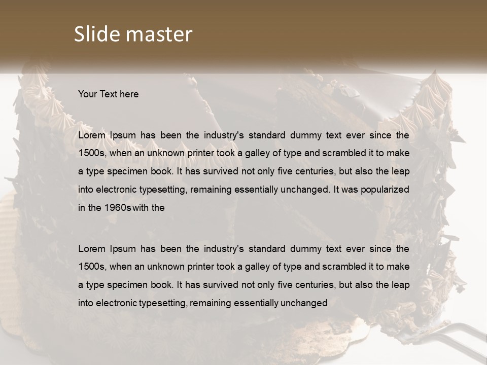 Frosted Cake Decorative PowerPoint Template