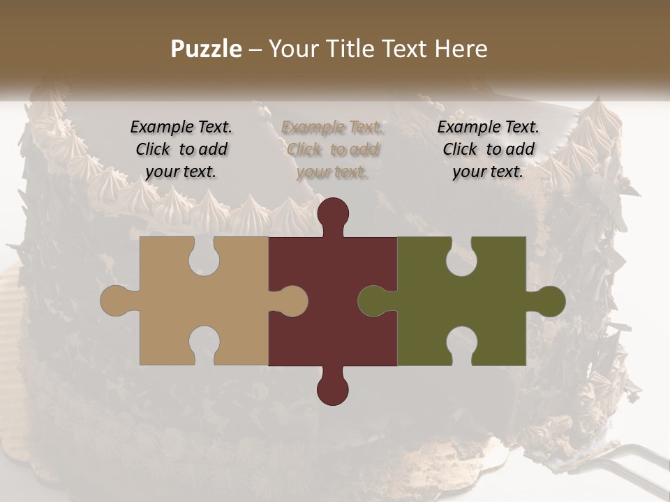 Frosted Cake Decorative PowerPoint Template