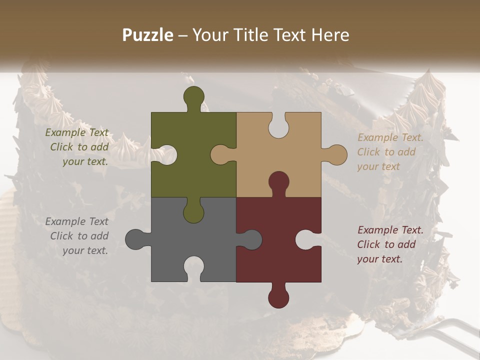 Frosted Cake Decorative PowerPoint Template