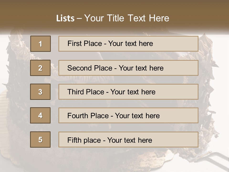 Frosted Cake Decorative PowerPoint Template