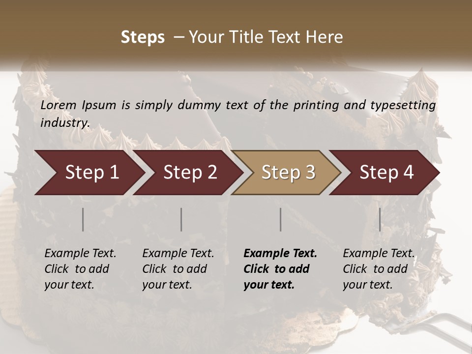 Frosted Cake Decorative PowerPoint Template